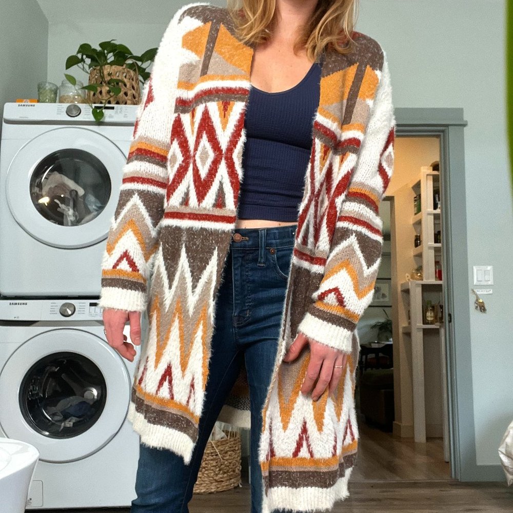 MM By Michelle Pattern Long Sweater